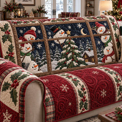 Jolly Holiday Quilted Sofa Cover VTQ-Myprintsy
