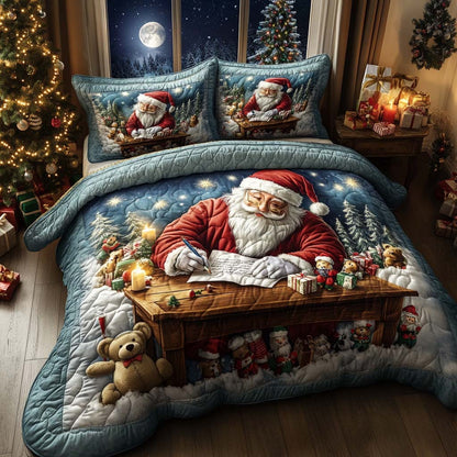 Jolly Night Notes -Piece Quilted Bedding Set VTQ-Myprintsy
