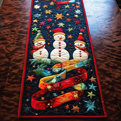 Jolly Snowmen Quilted Table Runner VTQ-Myprintsy