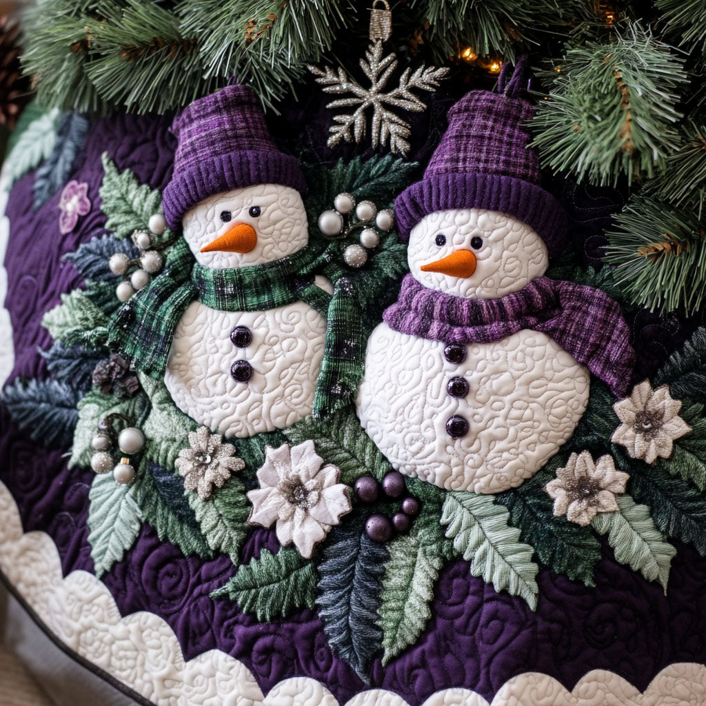 Jolly Trio Quilted Christmas Tree Skirt VTQ-Myprintsy
