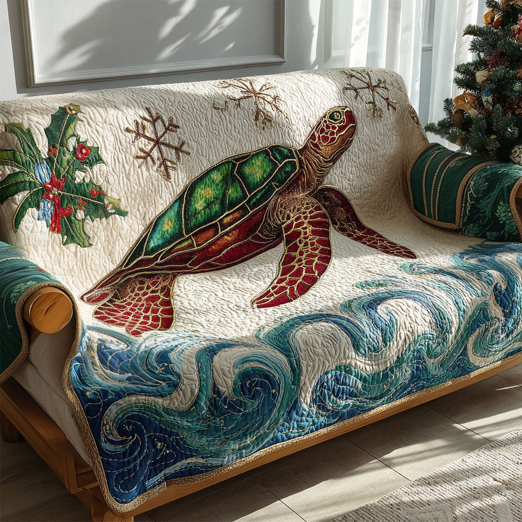 Jolly Turtle Beach Quilted Sofa Cover VTQ-Myprintsy