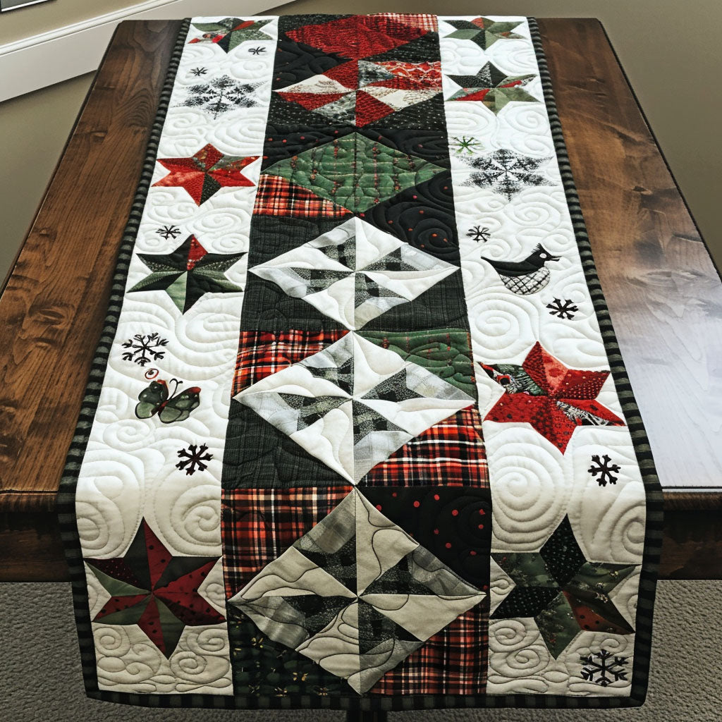 Joyful Christmas Traditions Quilted Table Runner VTQ-Myprintsy