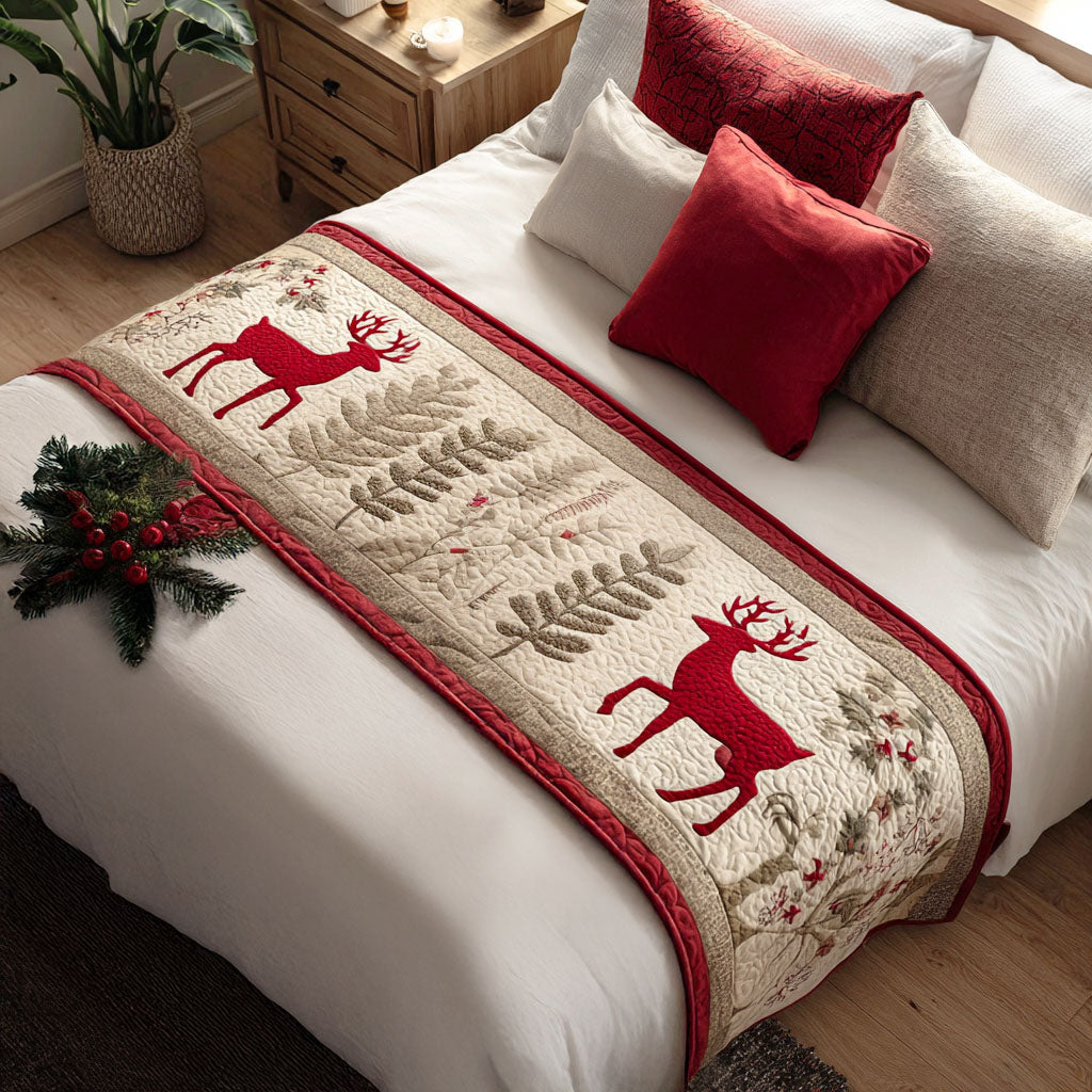 Joyful Hearth Quilted Bed Runner VTQ-Myprintsy