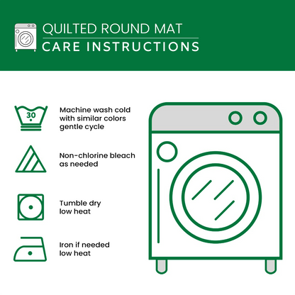 Joyful Route Quilted Round Mat VTQ-Myprintsy