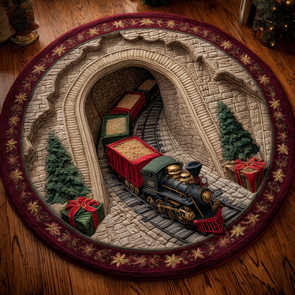 Joyful Route Quilted Round Mat VTQ-Myprintsy