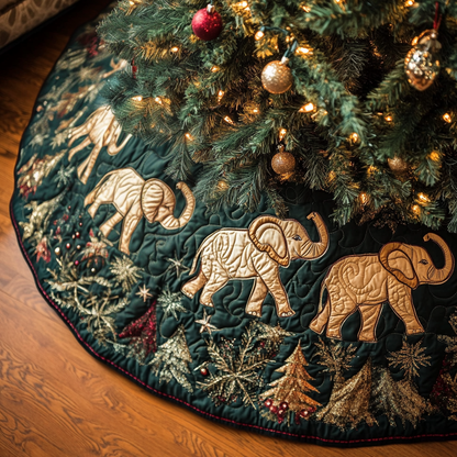 Jungle Joy Christmas Quilted Tree Skirt VH-Myprintsy