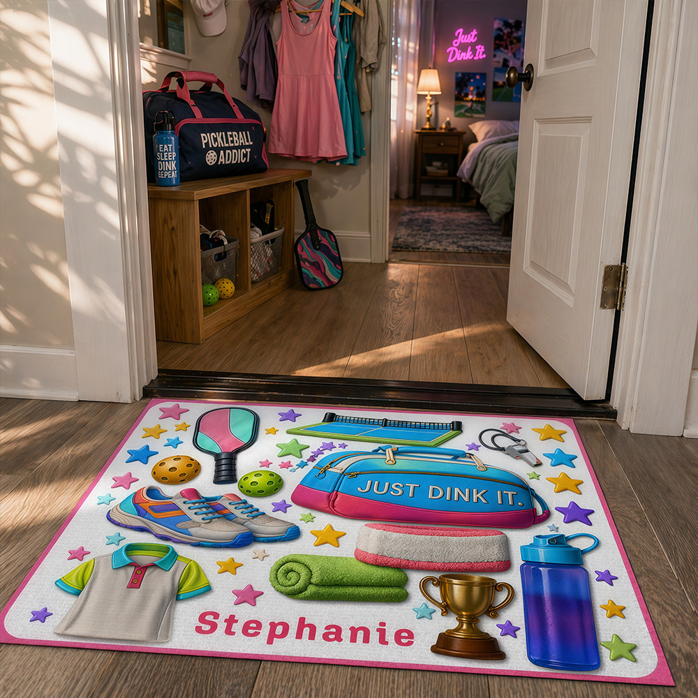 Just Dink It - Personalized Pickleball Doormat, Best Pickleball Gifts for Her-Myprintsy