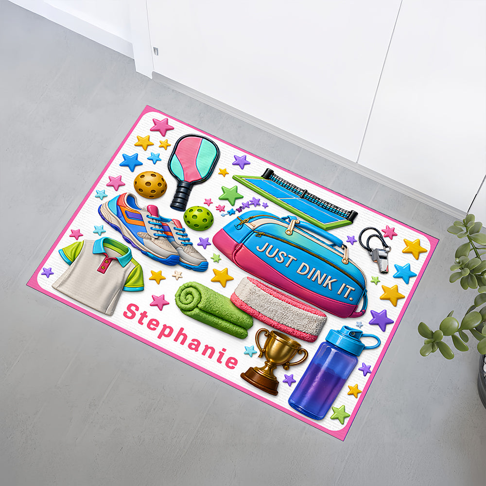 Just Dink It - Personalized Pickleball Doormat, Best Pickleball Gifts for Her-Myprintsy