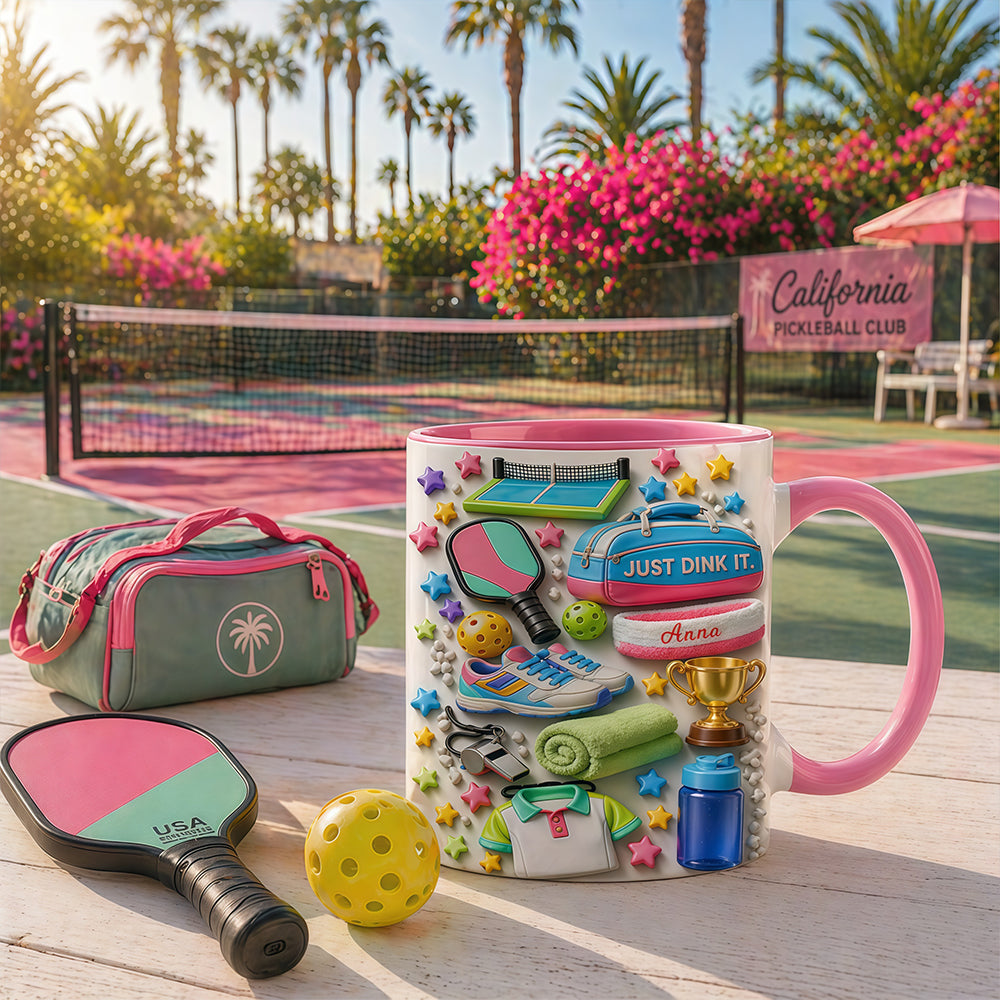 Just Dink It - Personalized Pickleball Mug, Pickleball Gifts for Her & Women-Myprintsy