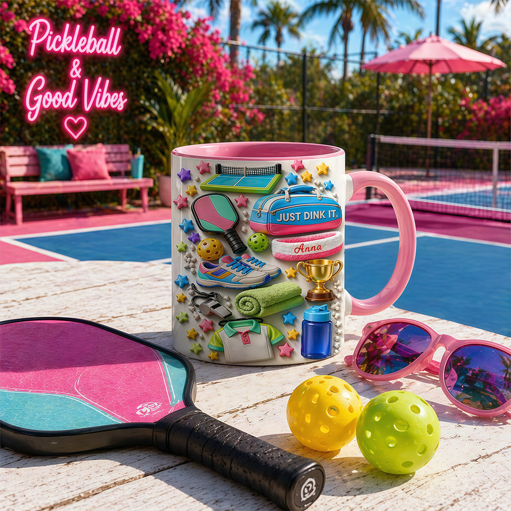 Just Dink It - Personalized Pickleball Mug, Pickleball Gifts for Her & Women-Myprintsy