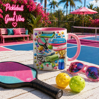 Just Dink It - Personalized Pickleball Mug, Pickleball Gifts for Her & Women-Myprintsy