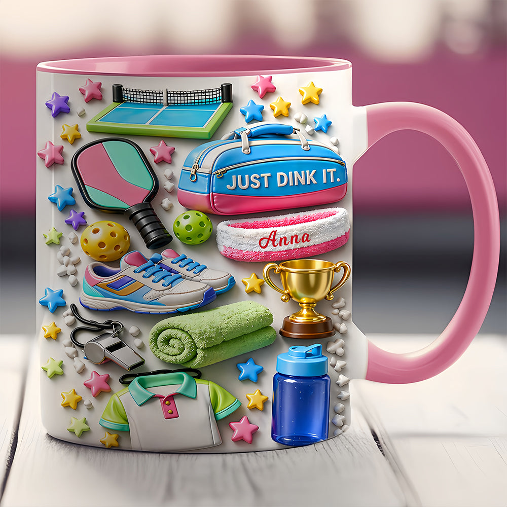 Just Dink It - Personalized Pickleball Mug, Pickleball Gifts for Her & Women-Myprintsy