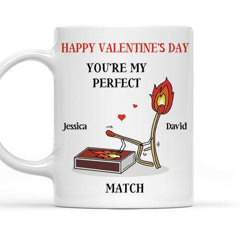 You Are My Perfect Match - Personalized Coffee Mug