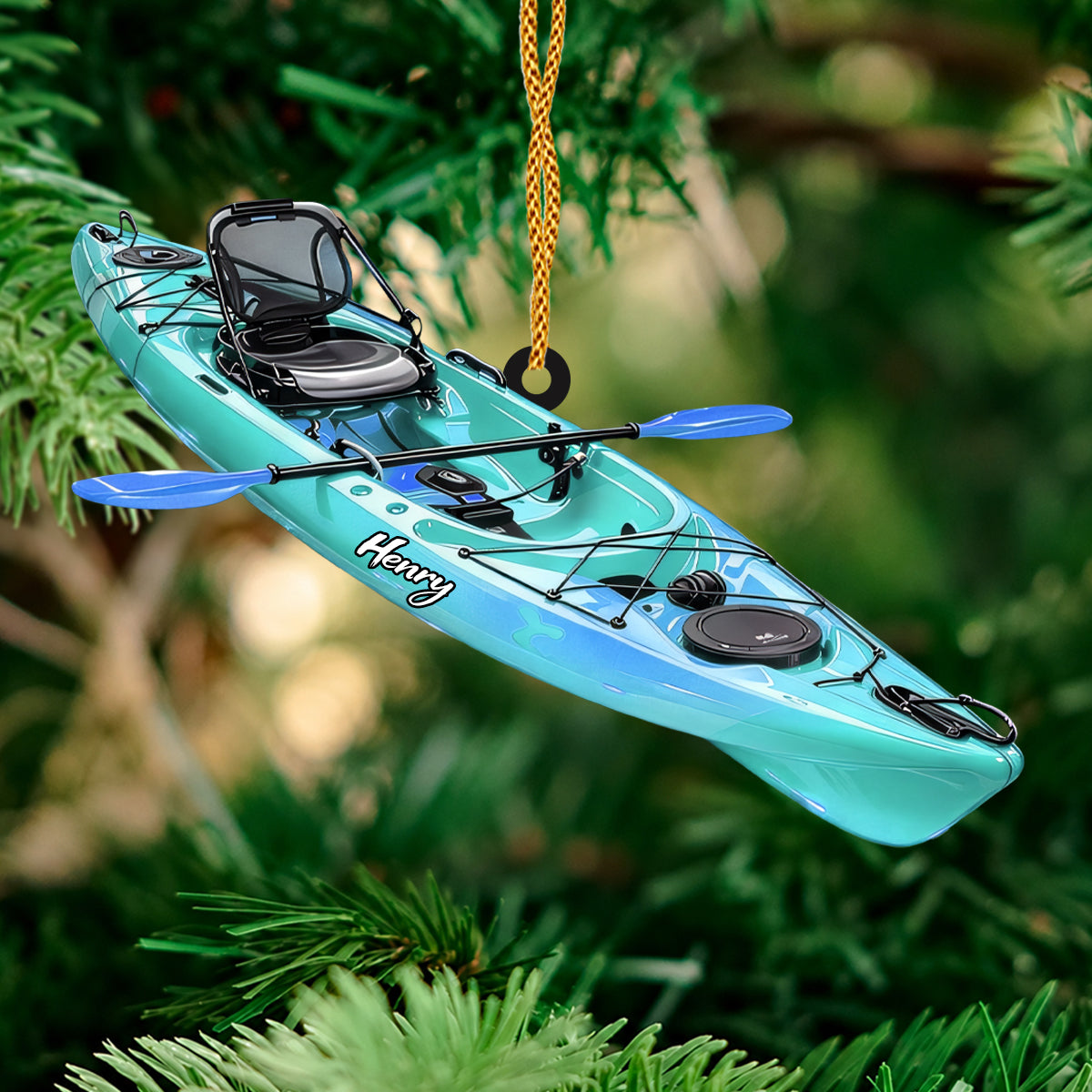 Kayak Adventure - Personalized Acrylic Ornament-Myprintsy