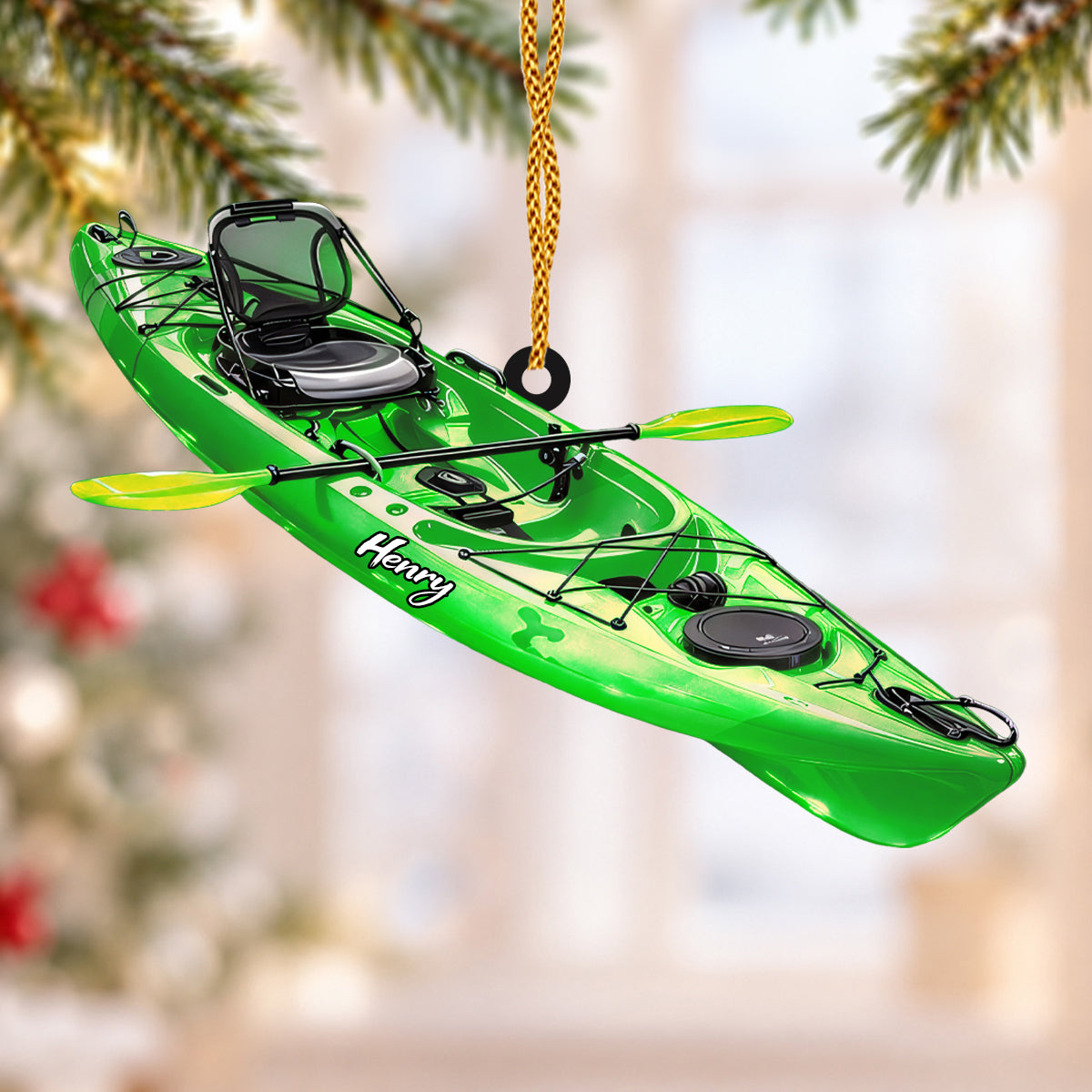 Kayak Adventure - Personalized Acrylic Ornament-Myprintsy