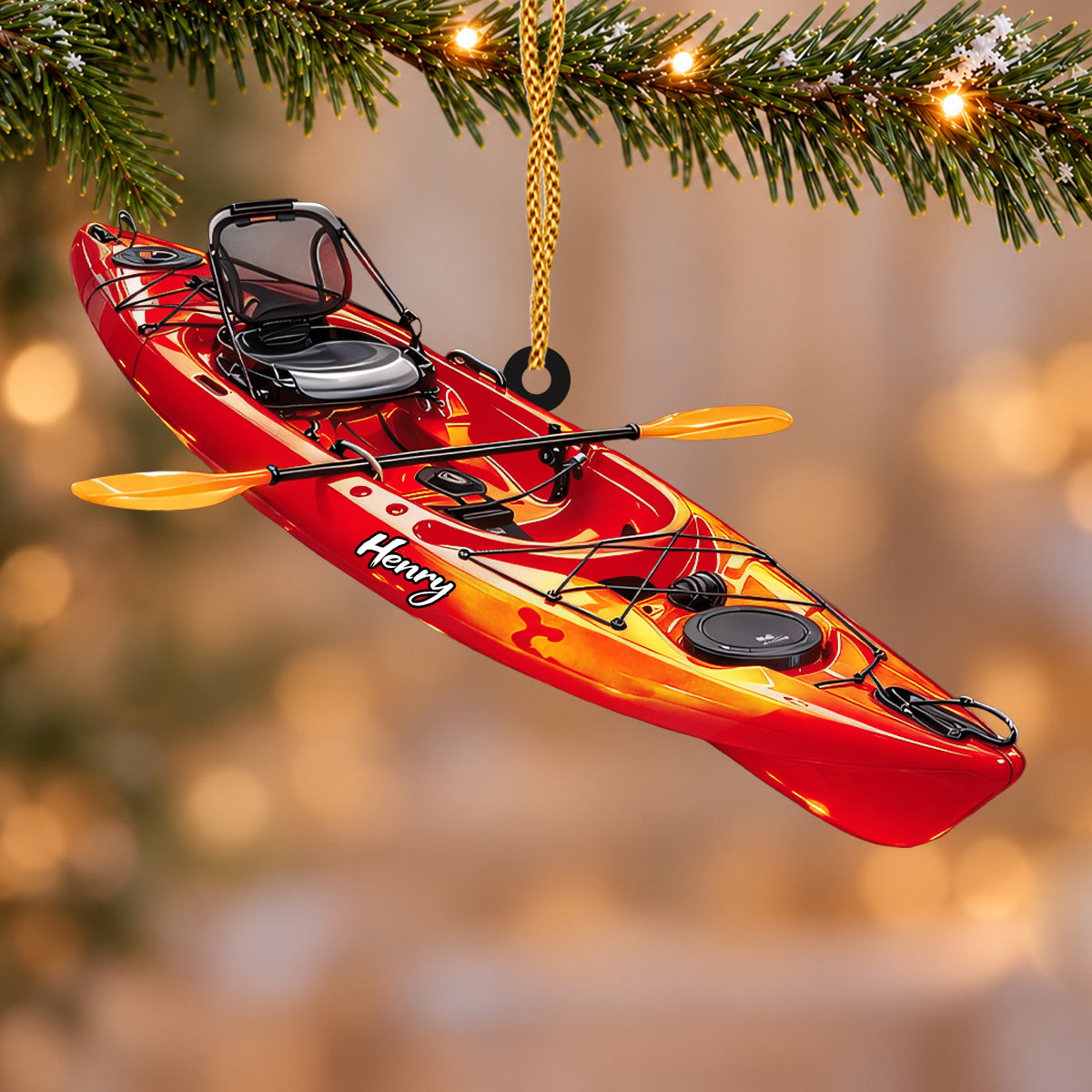 Kayak Adventure - Personalized Acrylic Ornament-Myprintsy