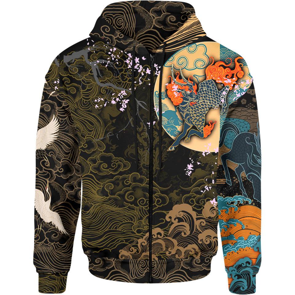 Kirin Zip Hoodie