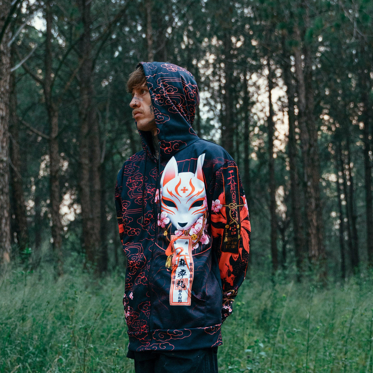 Kitsune Zip Hoodie