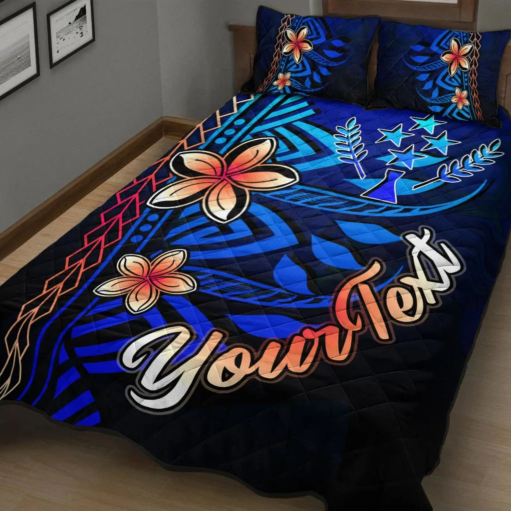 Kosrae Custom Personalised Quilt Bed Set - Vintage Tribal Mountain-Myprintsy