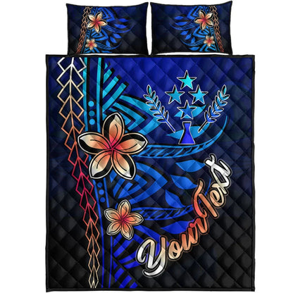 Kosrae Custom Personalised Quilt Bed Set - Vintage Tribal Mountain-Myprintsy