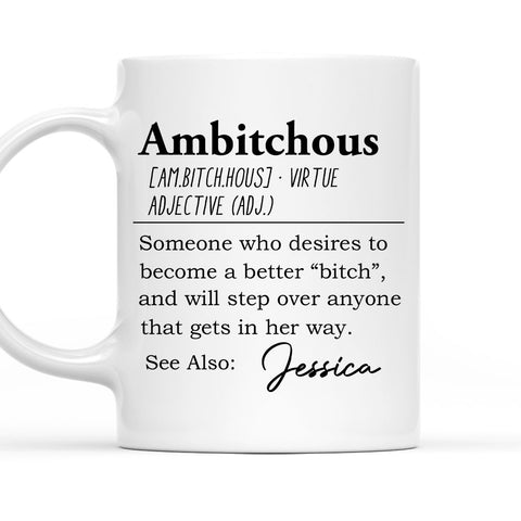 Ambitchous Definition - Personalized Coffee Mug