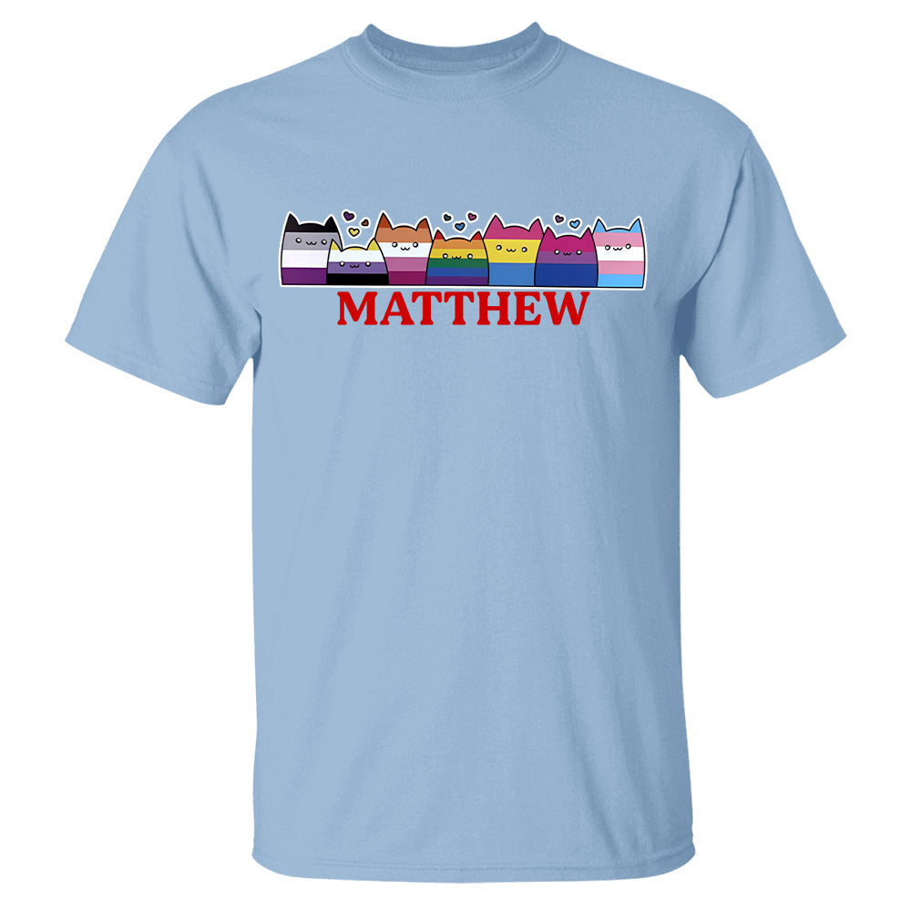 LGBTQ+ Pride Cat Parade - Personalized Shirt-Myprintsy