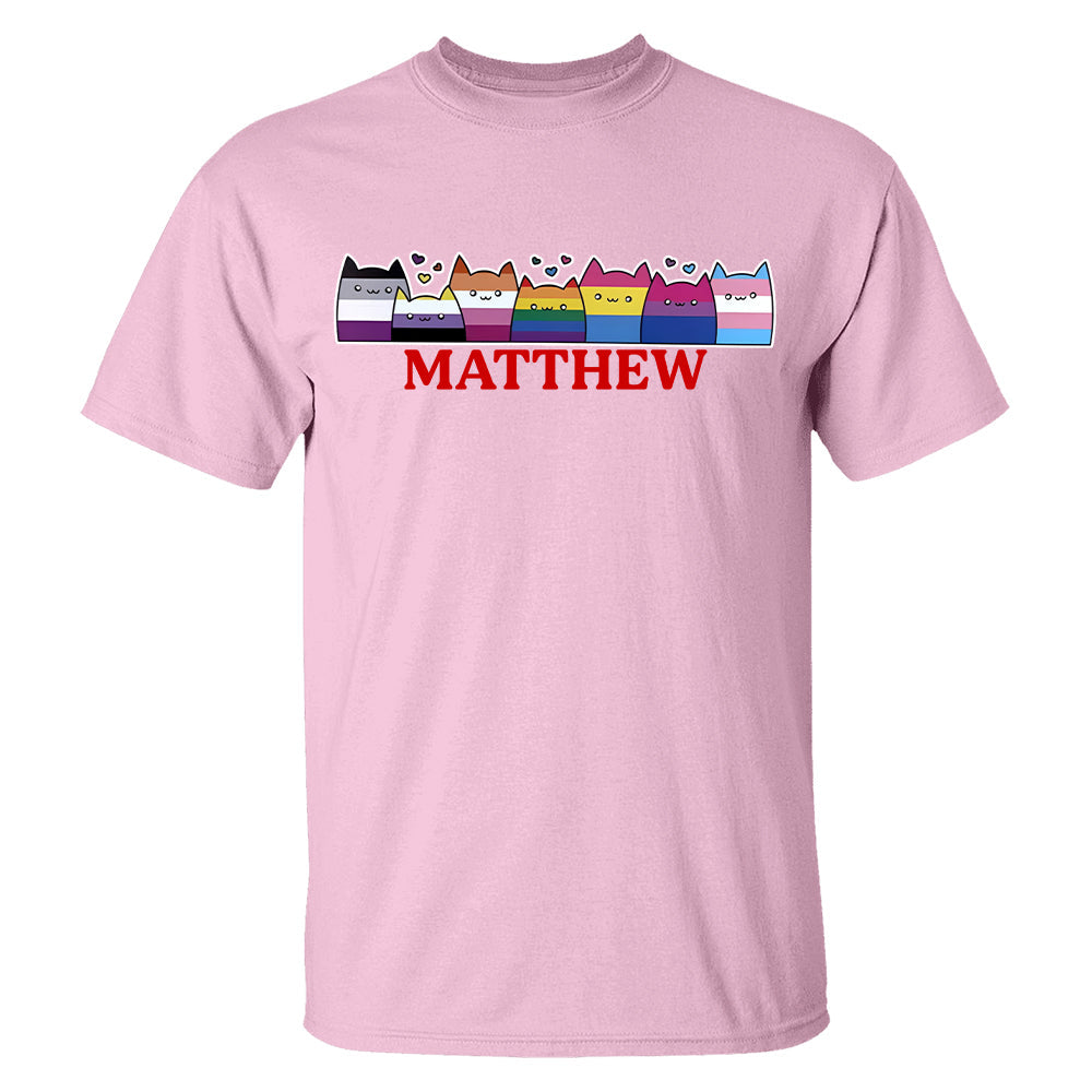 LGBTQ+ Pride Cat Parade - Personalized Shirt-Myprintsy