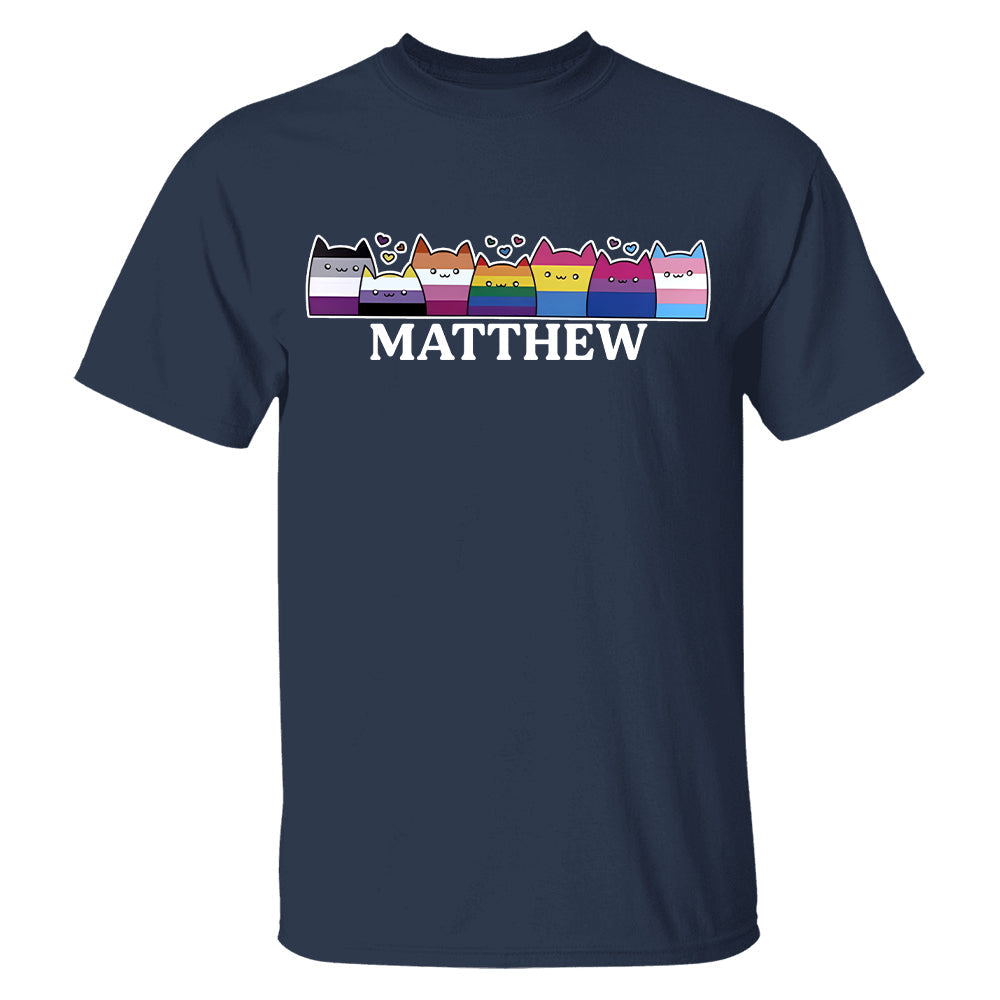 LGBTQ+ Pride Cat Parade - Personalized Shirt-Myprintsy