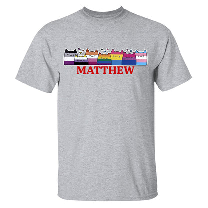 LGBTQ+ Pride Cat Parade - Personalized Shirt-Myprintsy