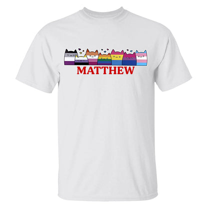 LGBTQ+ Pride Cat Parade - Personalized Shirt-Myprintsy