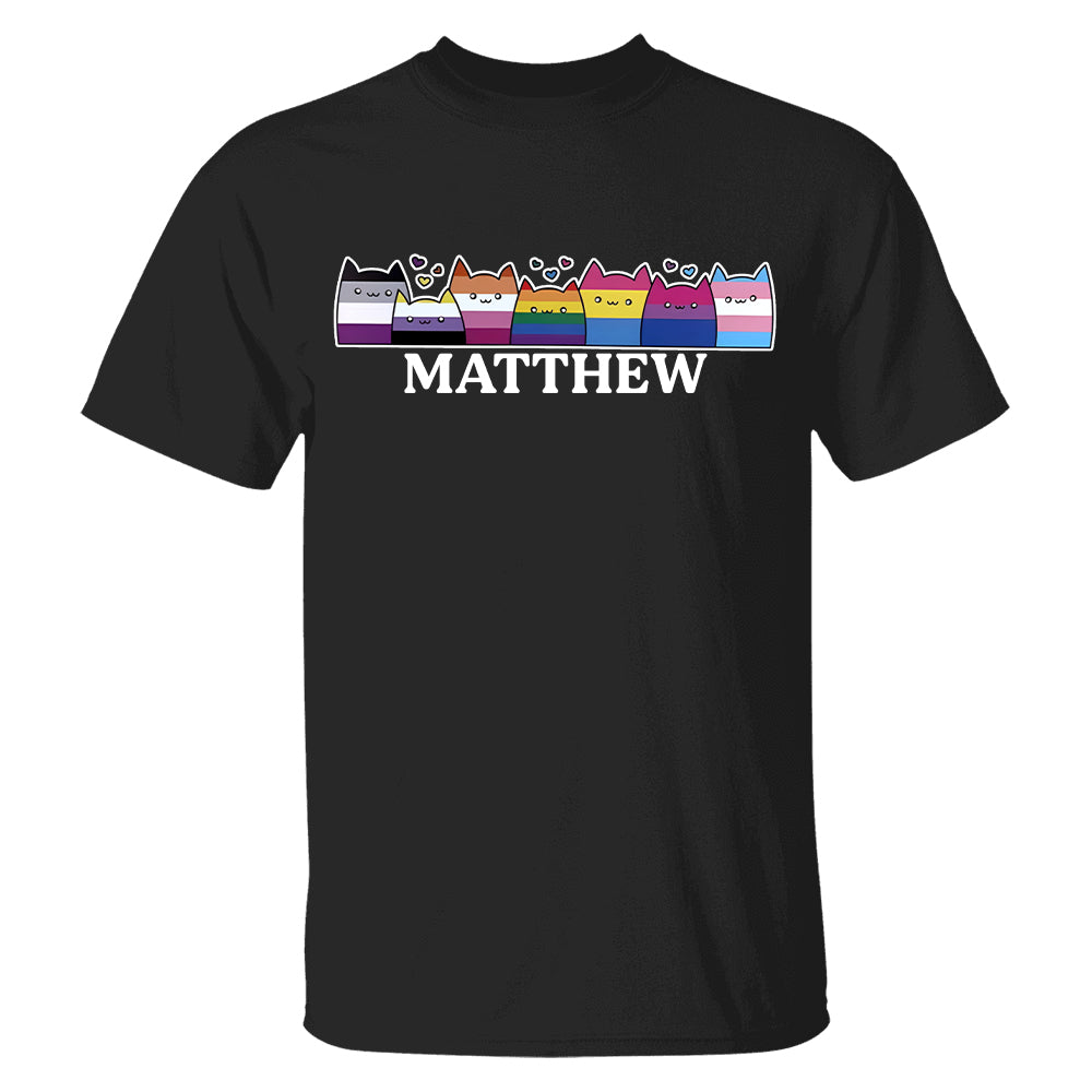 LGBTQ+ Pride Cat Parade - Personalized Shirt-Myprintsy