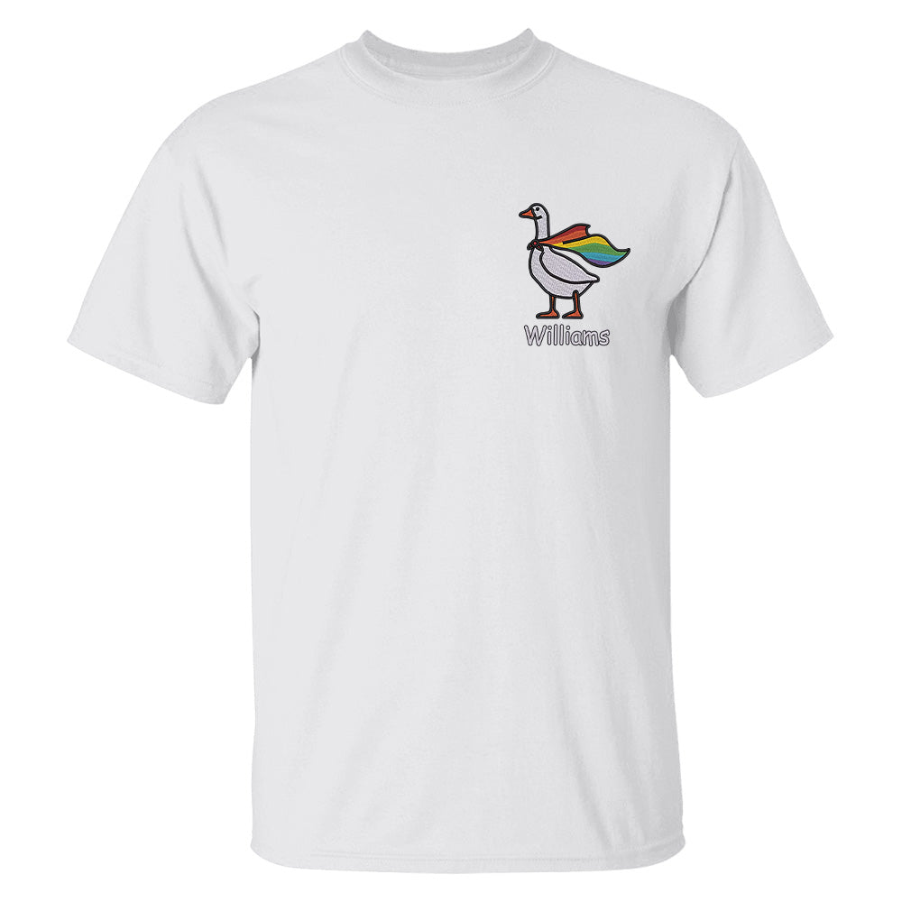 LGBTQ+ Silly Goose - 2D Unisex T-shirt-Myprintsy