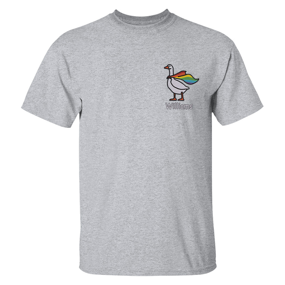 LGBTQ+ Silly Goose - 2D Unisex T-shirt-Myprintsy