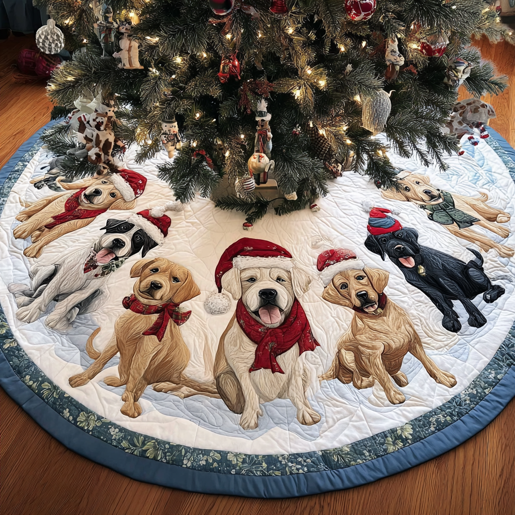 Labrado Wonder Christmas Quilted Tree Skirt-Myprintsy
