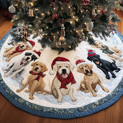 Labrado Wonder Christmas Quilted Tree Skirt-Myprintsy