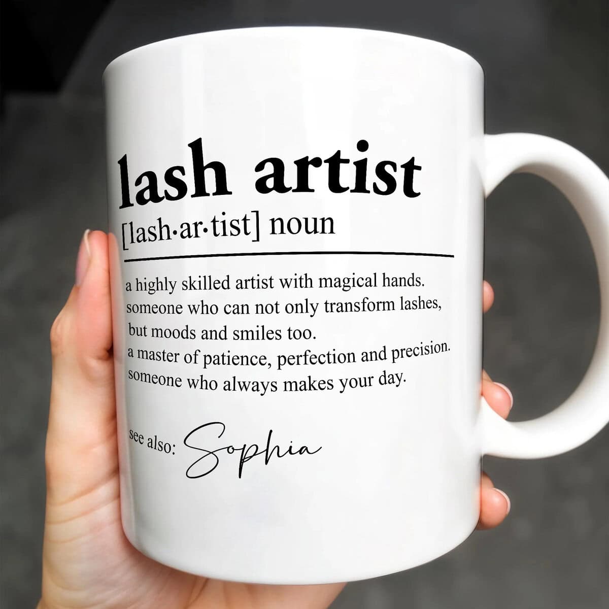 Lash Artist - Personalized Coffee Mug - Gift For Lash Tech-Myprintsy