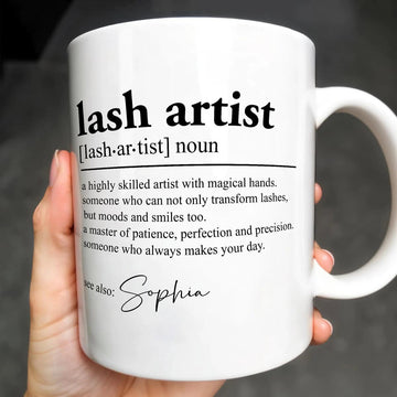 Lash Artist - Personalized Coffee Mug - Gift For Lash Tech-Myprintsy