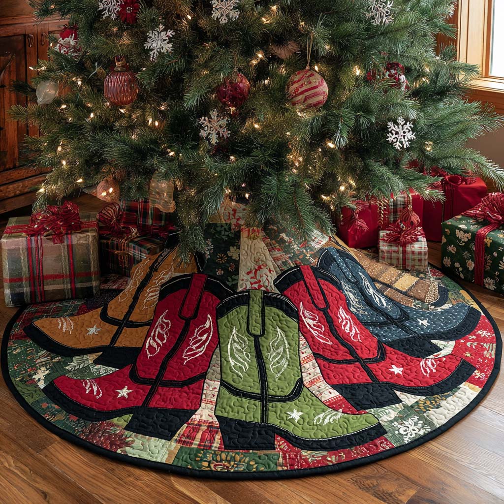 Lasso Life Christmas Quilted Tree Skirt-Myprintsy