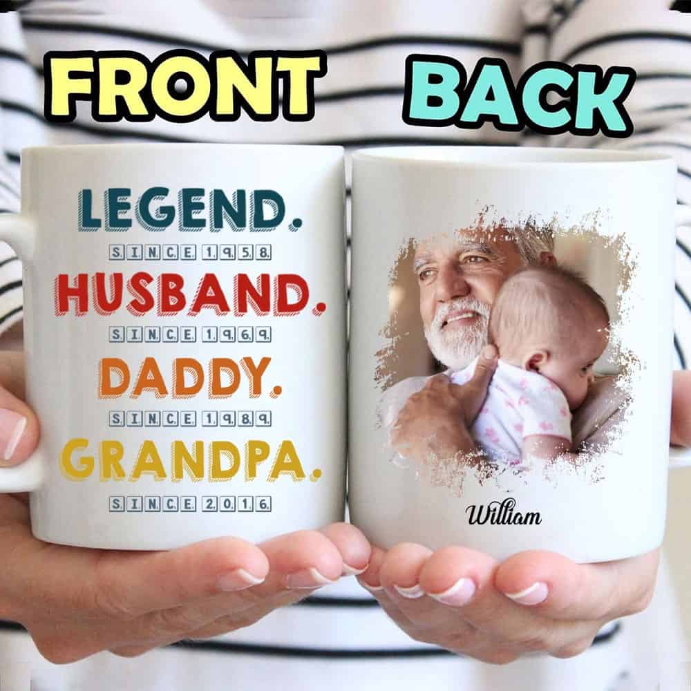 Legend Husband Daddy Grandpa Custom Mug - Personalized Coffee Mug - Gift For Dad-Myprintsy