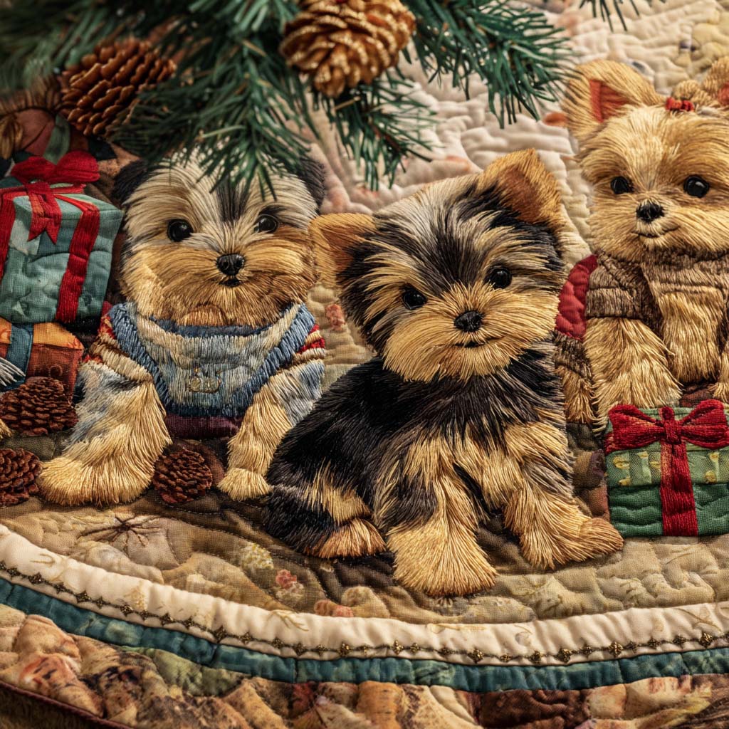 Little Christmas Quilted Christmas Tree Skirt VTQ-Myprintsy