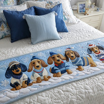Little Dachshund Quilted Bed Runner VTQ-Myprintsy