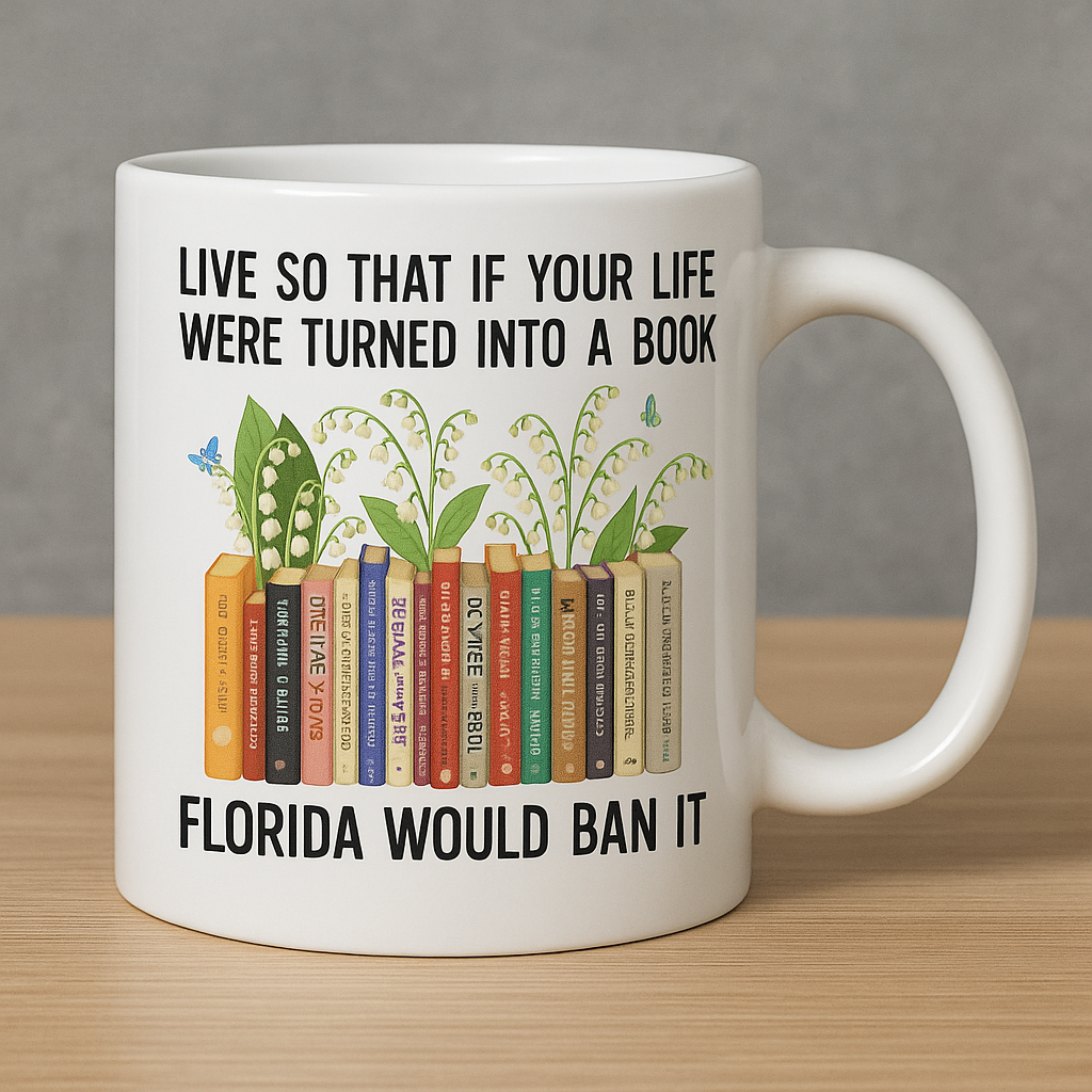 Live So That If Your Life Were Turned Into A Book, Florida Would Ban It - Ceramic Mug-Myprintsy