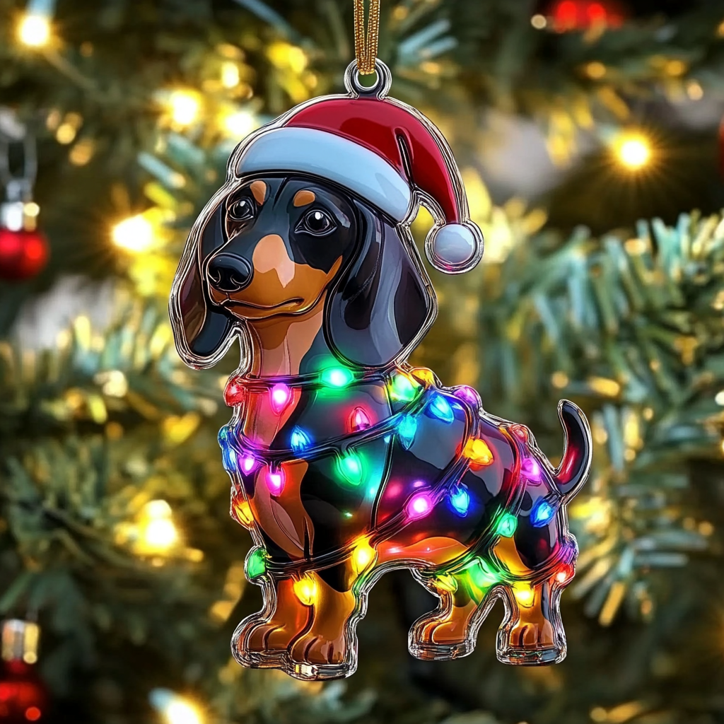 Long Dog Love Mica Ornament VTQ-Myprintsy