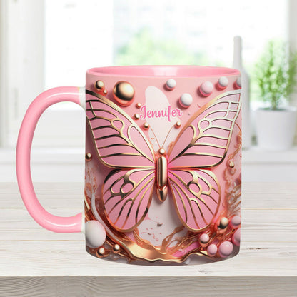 Love Butterfly - Personalized Accent Mug-Myprintsy