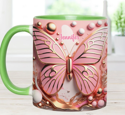 Love Butterfly - Personalized Accent Mug-Myprintsy