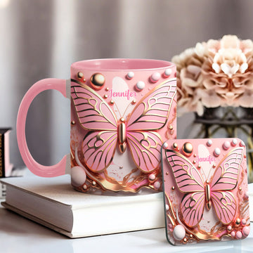 Love Butterfly - Personalized Accent Mug-Myprintsy