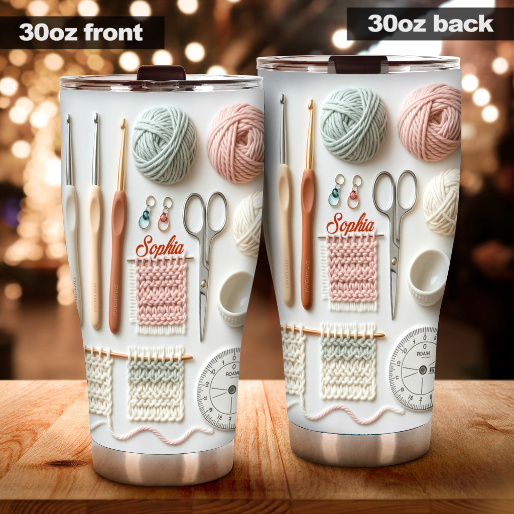 Love Crocheting - Personalized Crocheting Tumbler-Myprintsy