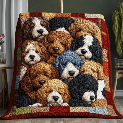 Love Doodles Quilted Blanket VTQ-Myprintsy