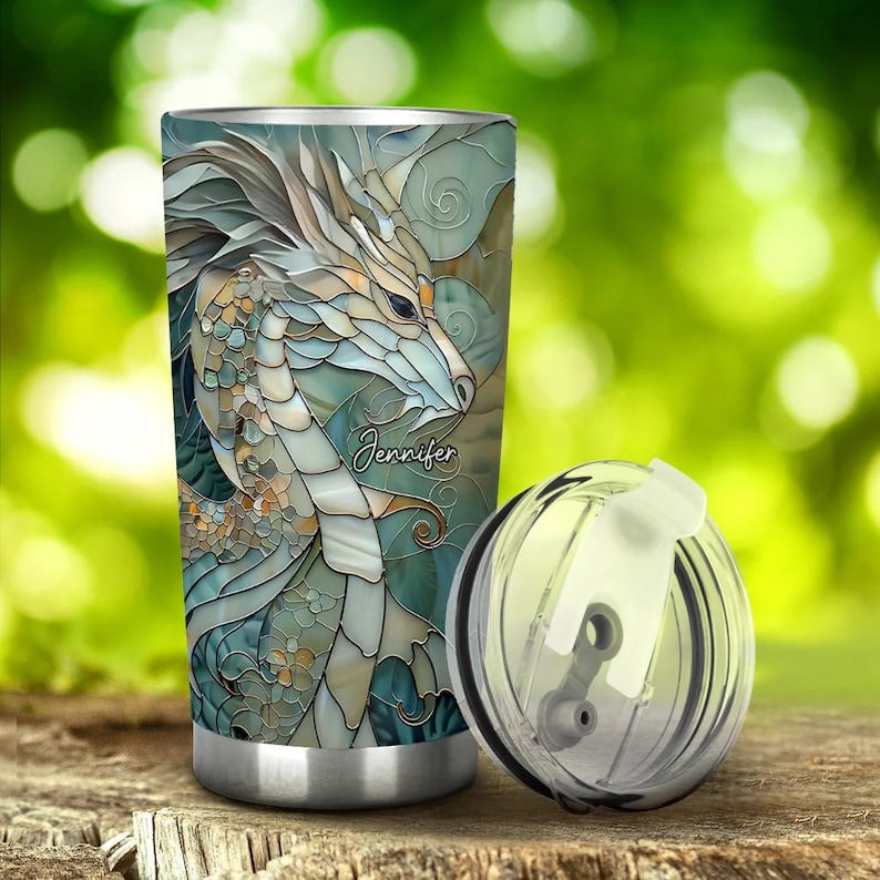 Love Dragons - Personalized Dragon Tumbler-Myprintsy