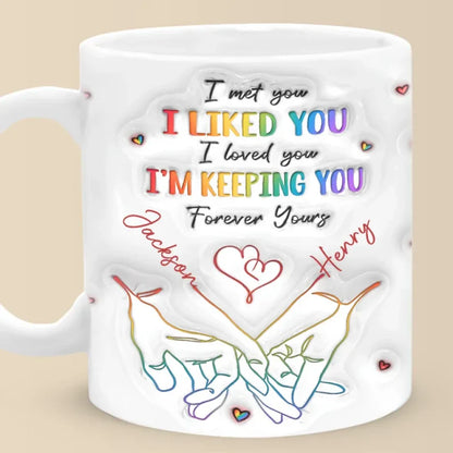 Love Knows No Gender - Personalized Ceramic Mug - Gift For LGBTQ+-Myprintsy